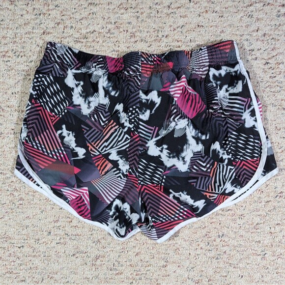 Calvin Klein Shorts Womens LARGE Black Pink High Waist Lined Pockets Activewear - Picture 4 of 4